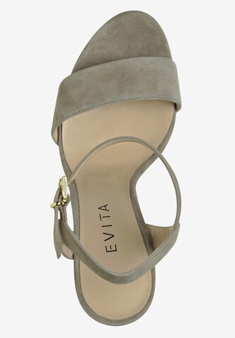 EVITA Sandalen met riem in Beige