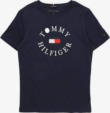 TOMMY HILFIGER Tričko – modrá: přední strana