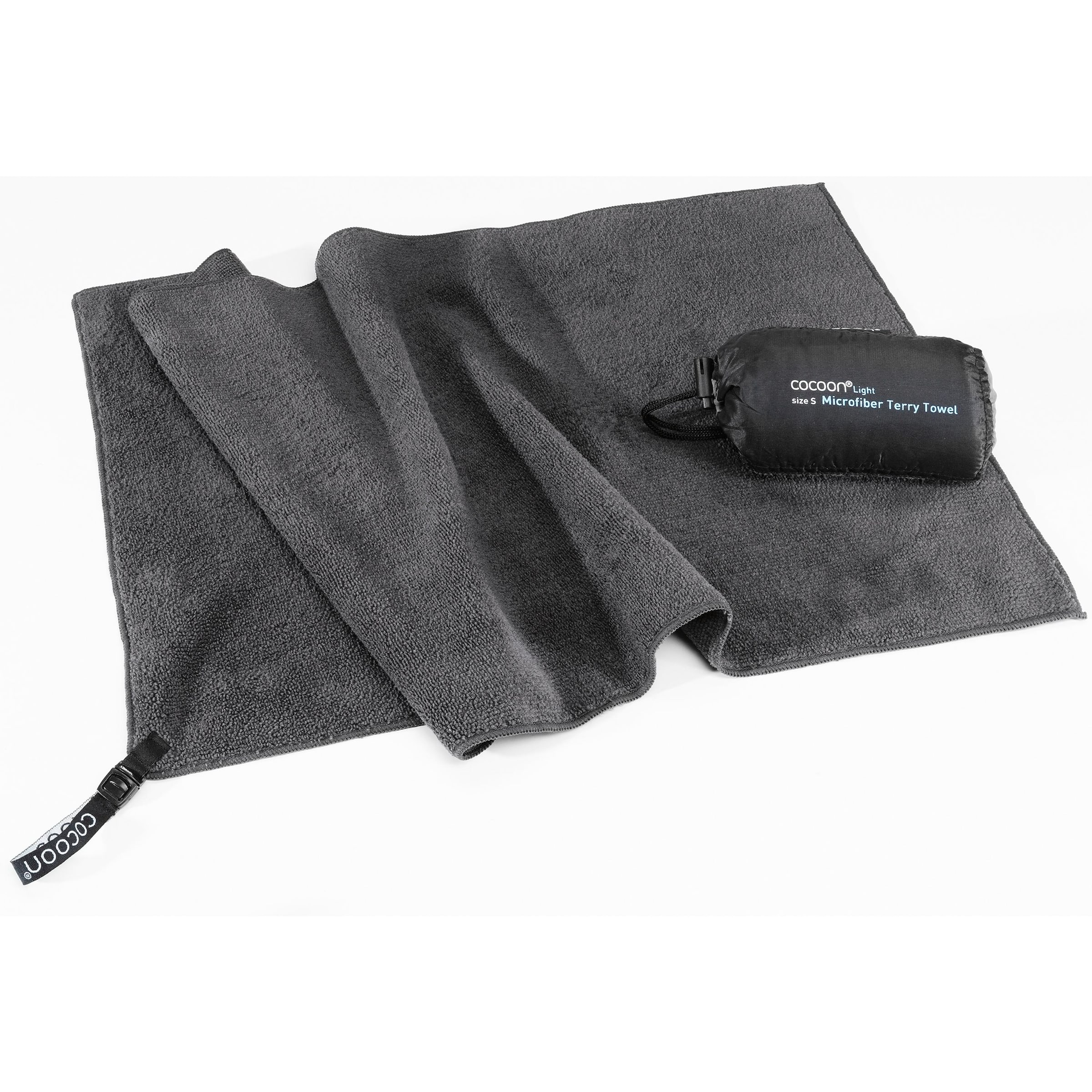 COCOON Handtuch 'Terry Light' in Grau: Vorderseite