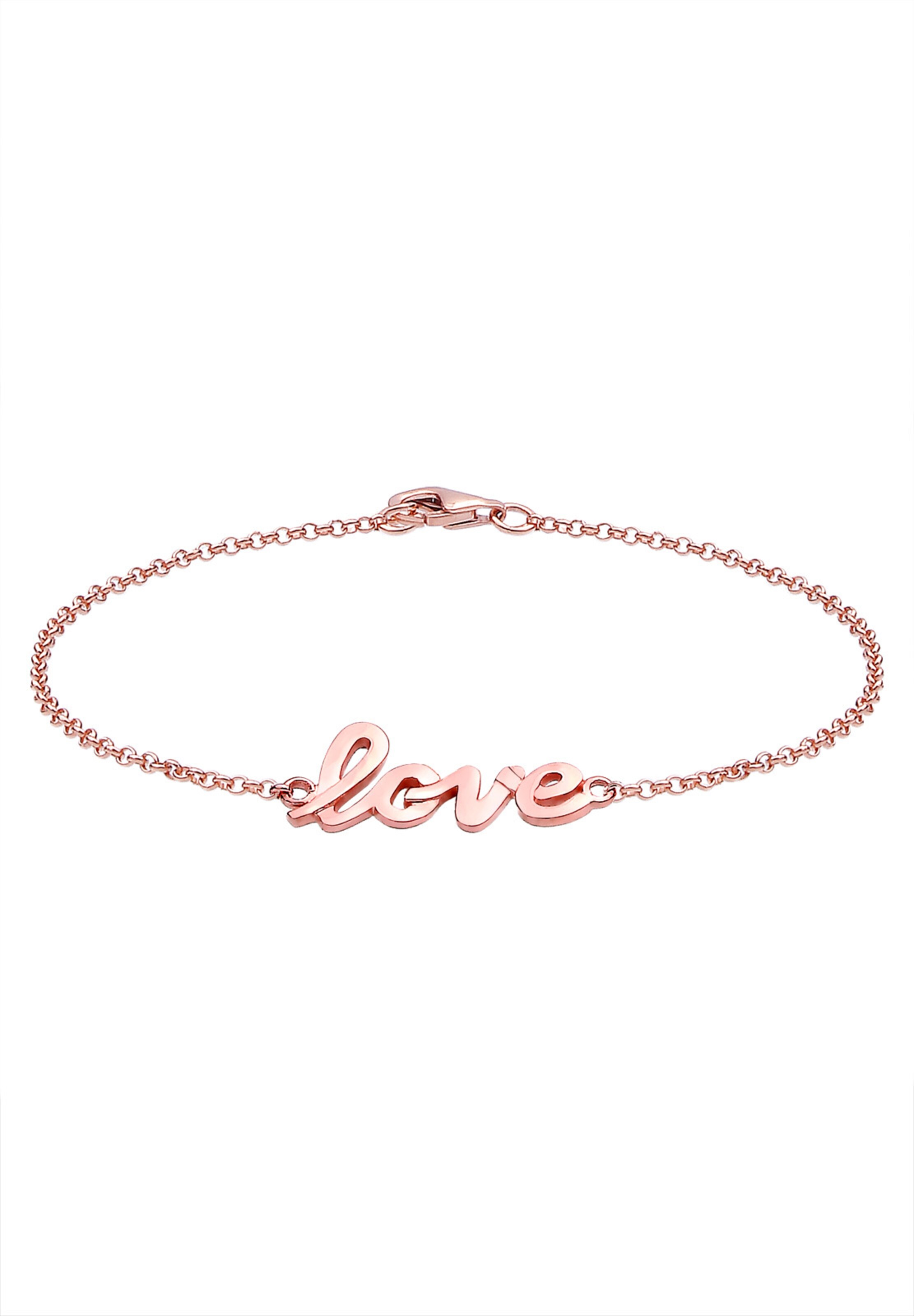 ELLI Armband 'Love' in Goud: voorkant