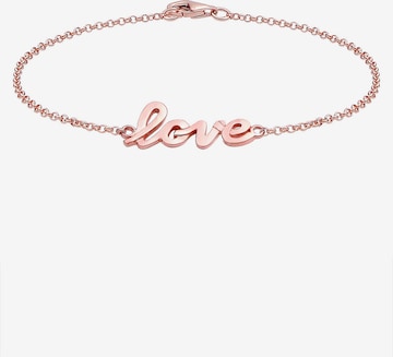 ELLI Bracelet 'Love' in Gold: front