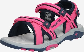 KangaROOS Sandals & Slippers 'K-Leni' in Pink: front