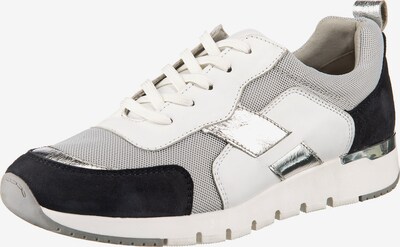CAPRICE Sneakers in grau / schwarz / silber / weiß, Produktansicht