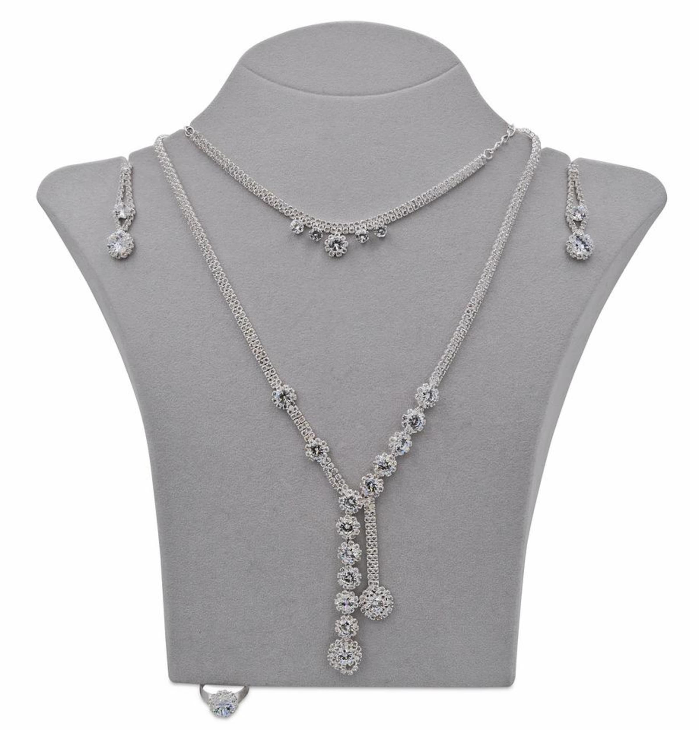 Parure de bijoux J. Jayz en gris