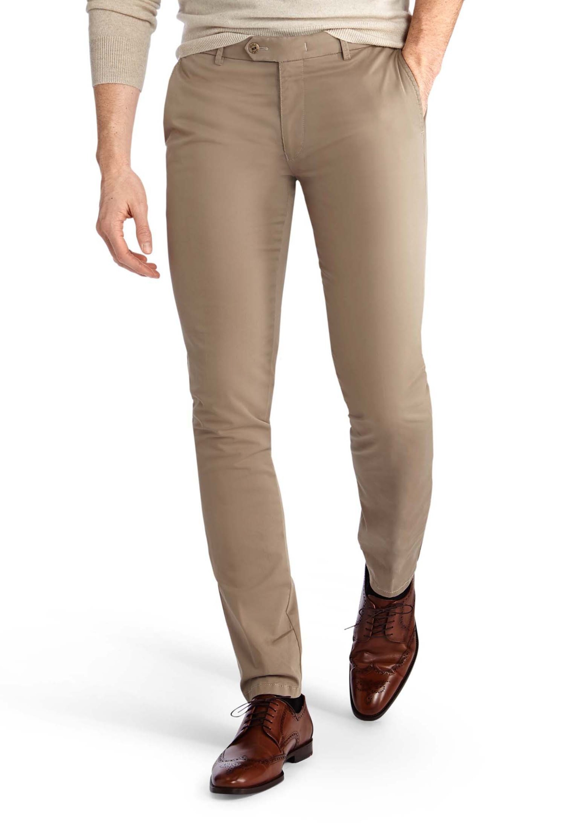 Pantalon chino 'Lupus' MMX Germany en beige : devant