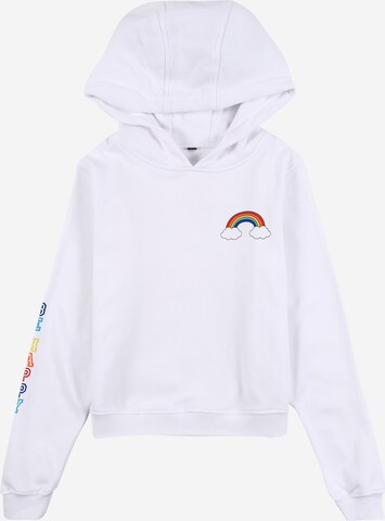 Mister Tee Regular fit Суичър 'Rainbow' в бяло