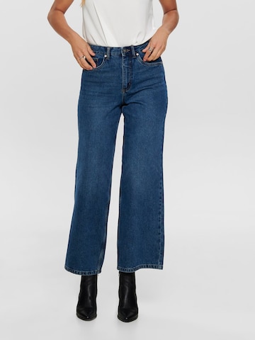 ONLY Wide leg Jeans 'BIANCA' in Blauw: voorkant