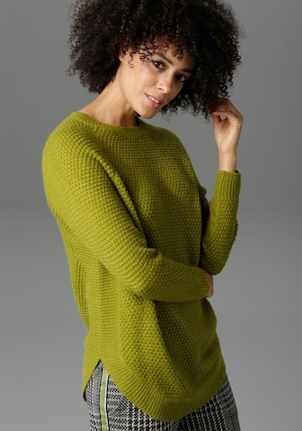 Aniston CASUAL Sweater in Green: front