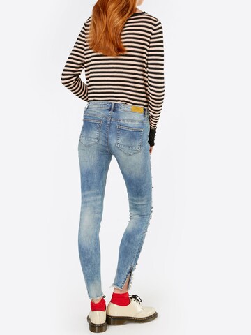 ONLY Skinny Jeans 'Kendell' in Blauw: terug