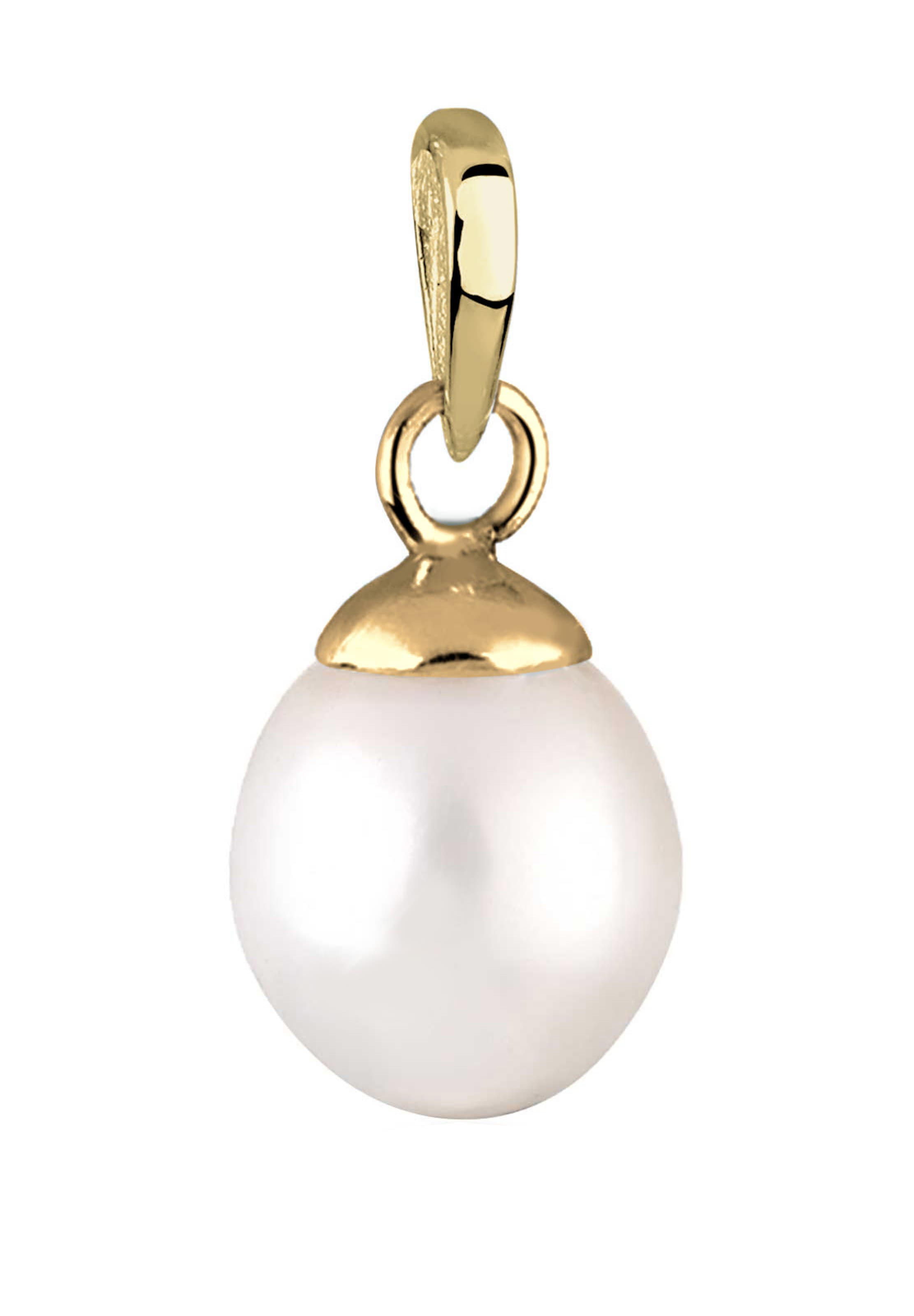 Pendentif ELLI PREMIUM en blanc : devant