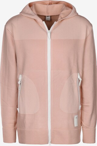 ASICS SportStyle Zip-Up Hoodie ' Premium Knit ' in Pink: front