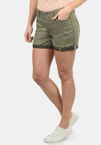 Skinny Pantalon 'Elja' DESIRES en vert : devant