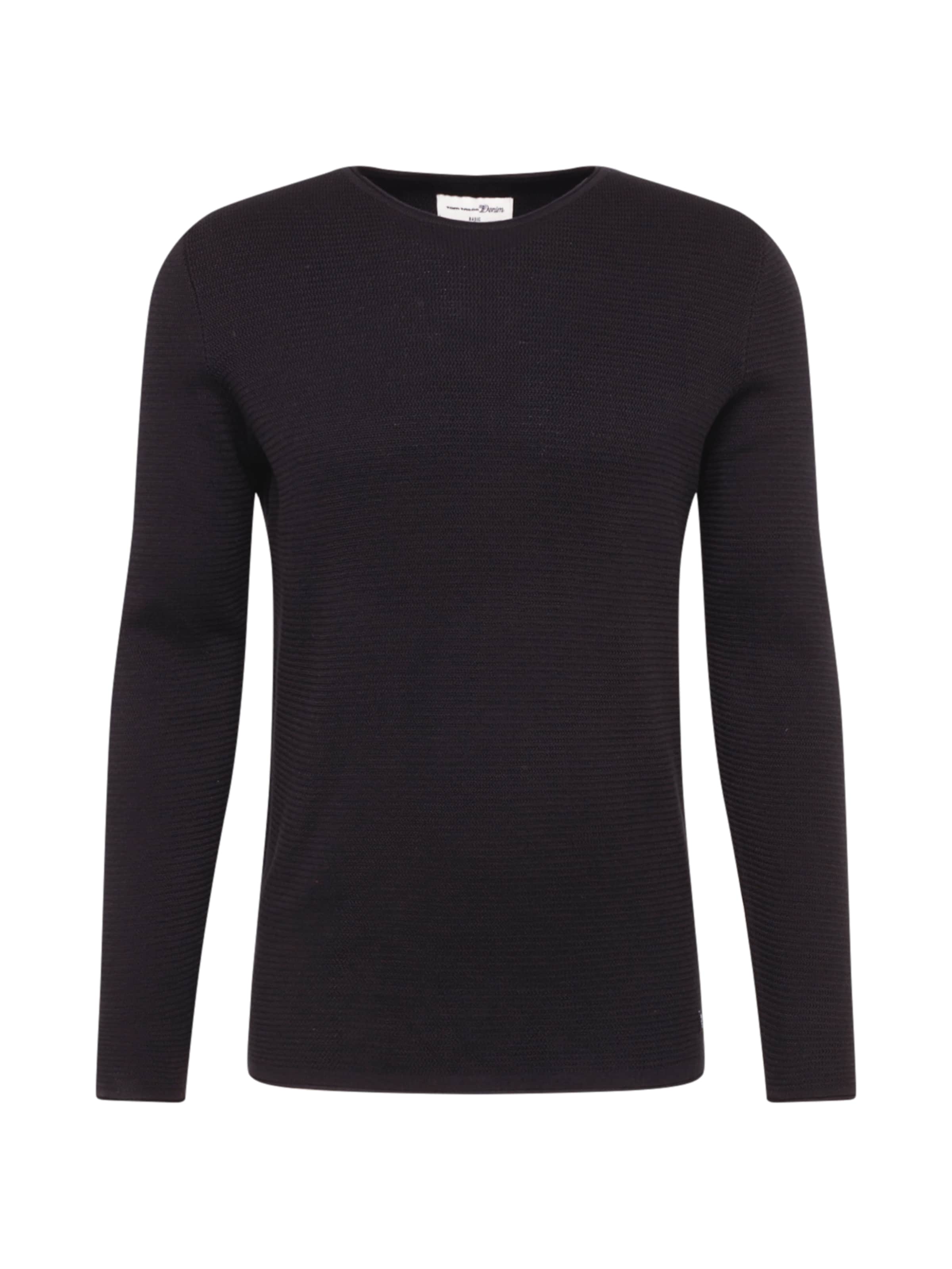 TOM TAILOR DENIM Свитер в Черный: спереди