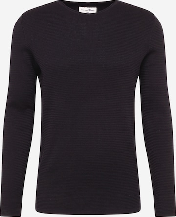 TOM TAILOR DENIM Sweater in Black: front