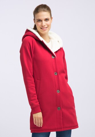 DREIMASTER Zip-Up Hoodie 'Vintage' in Red: front