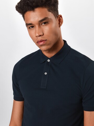 OLYMP Slim Fit Poloshirt 'Level 5' in Blau