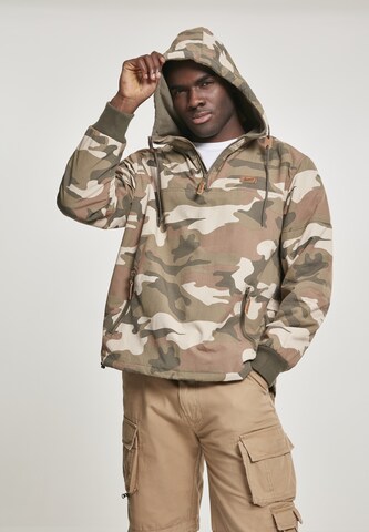 Brandit Between-season jacket 'Luke' in Brown