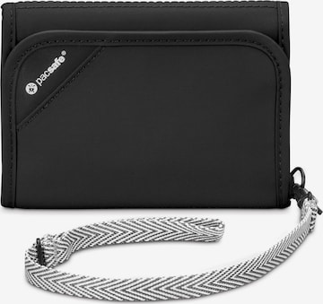 Pacsafe Wallet in Black: front