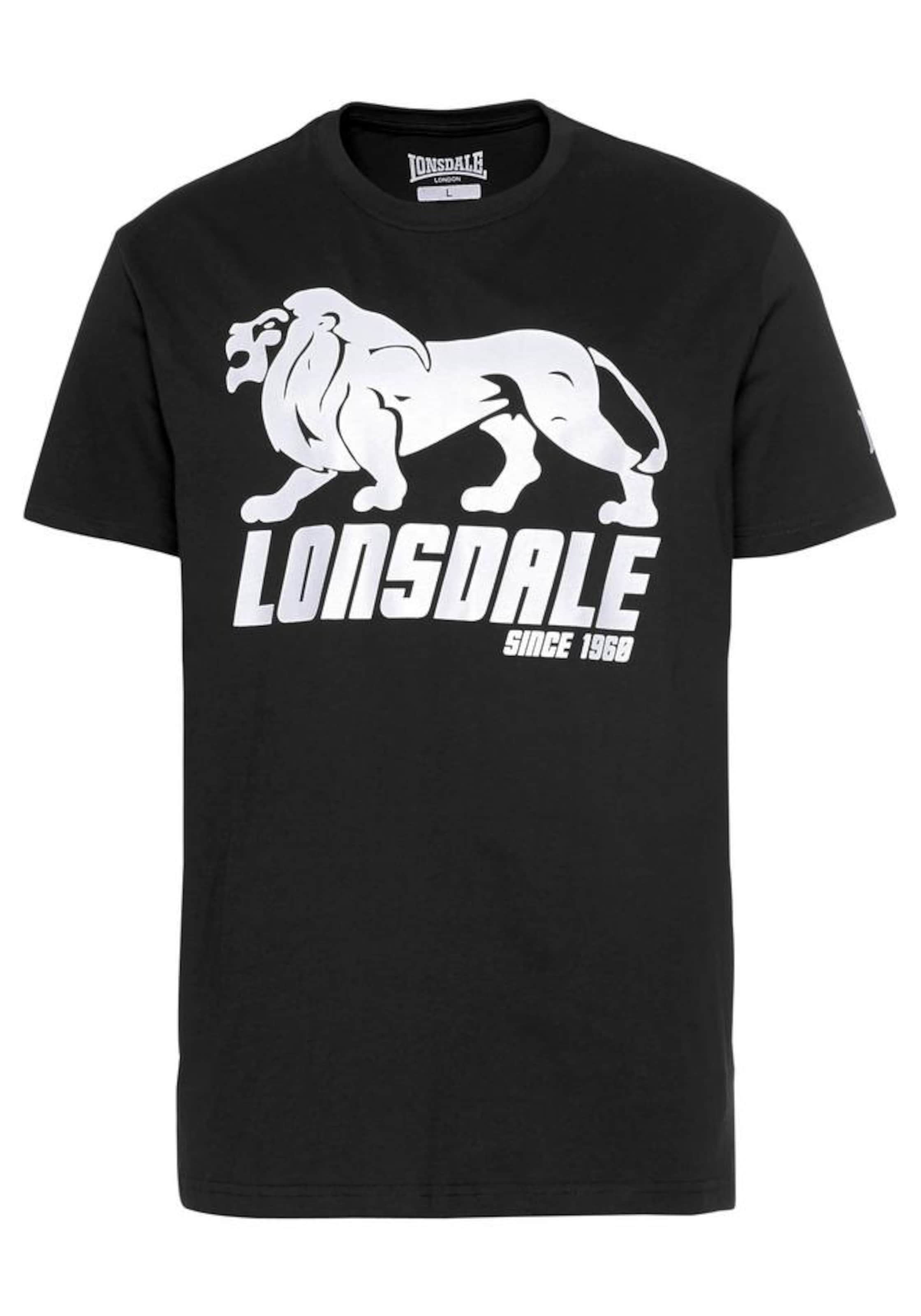 LONSDALE Shirt 'Bylchan' in Black