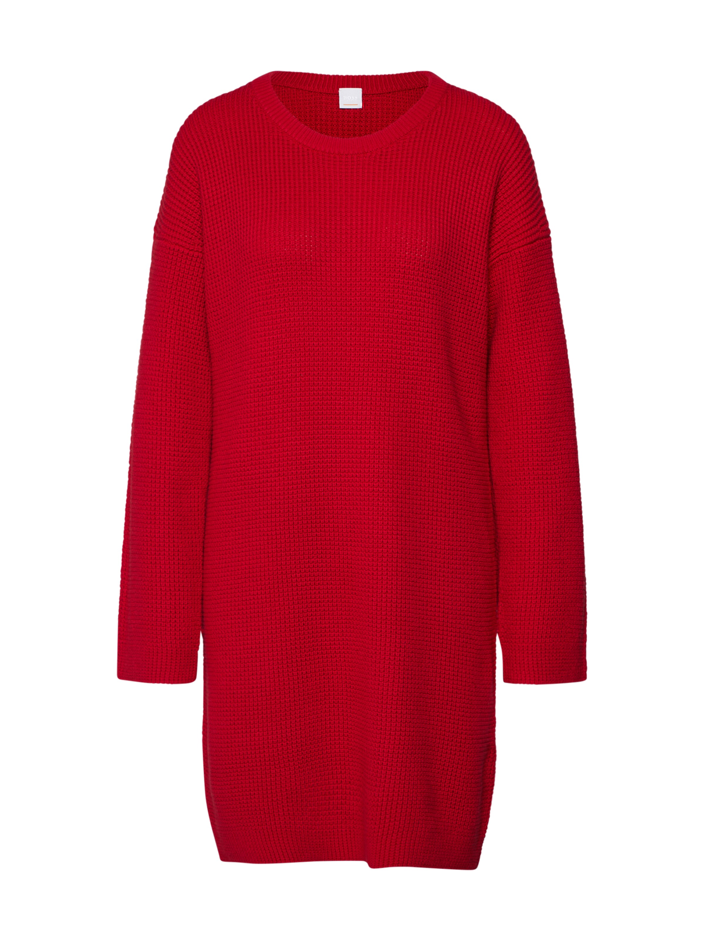 BOSS - Gebreide jurk 'Itarisa' in de kleur Rood