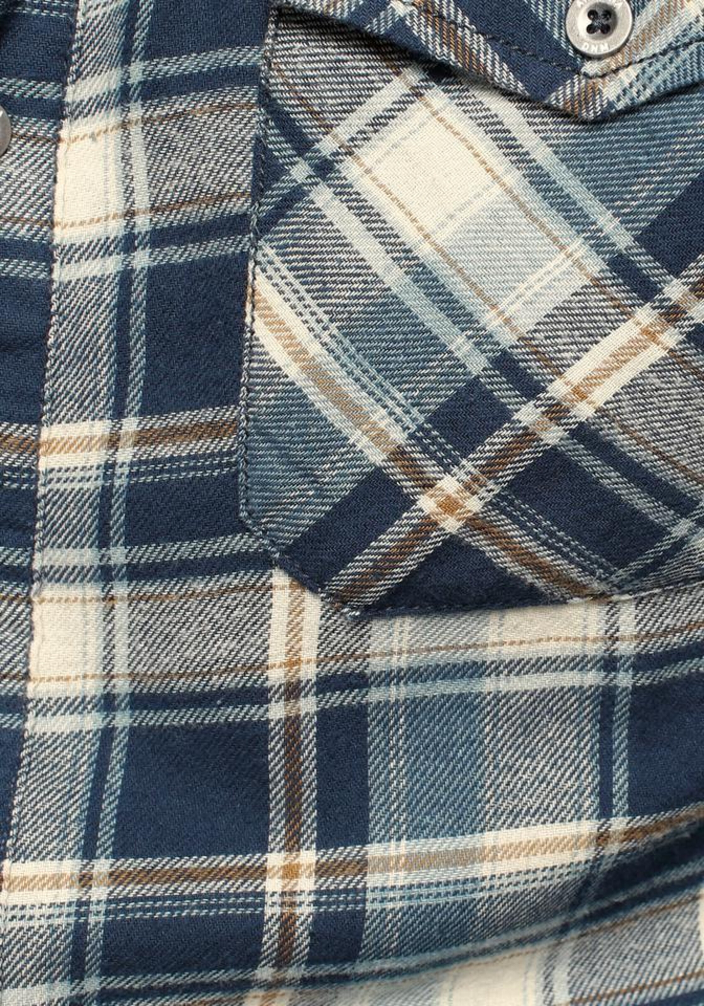 ARIZONA Slim fit Button Up Shirt in Blue