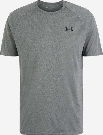 T-Shirt fonctionnel 'Novelty' UNDER ARMOUR en gris : devant