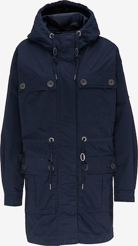 DREIMASTER Between-Seasons Parka in Blue: front