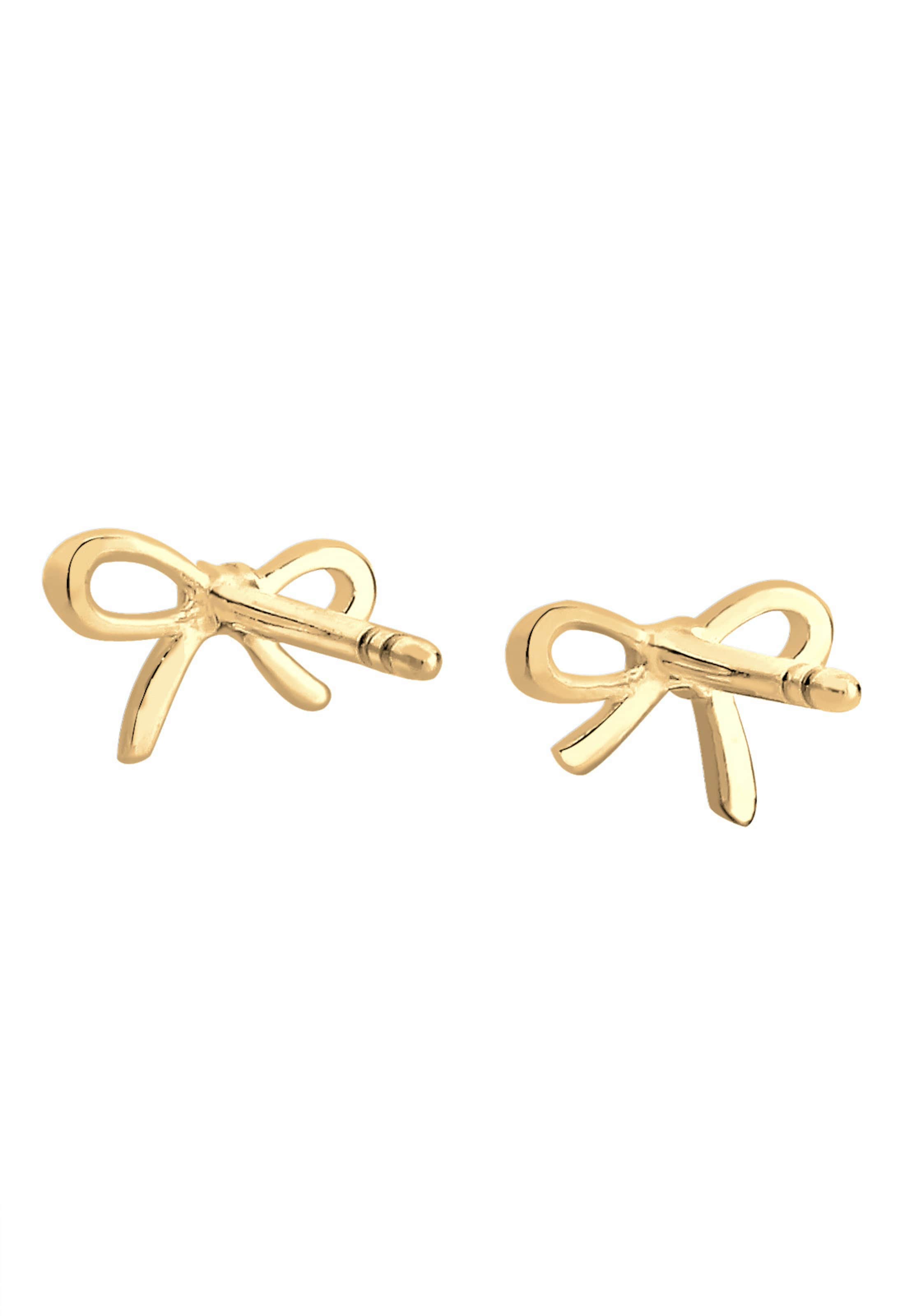 Elli DIAMONDS Earrings 'Schleife' in Gold