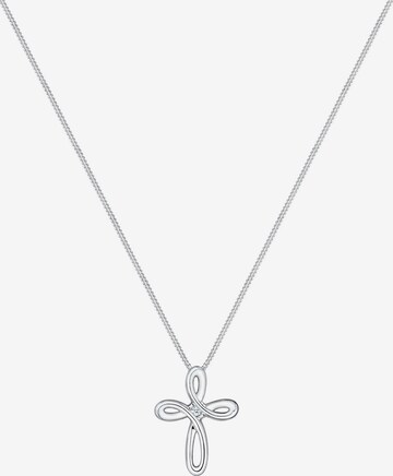 Elli DIAMONDS Necklace 'Kreuz' in Silver