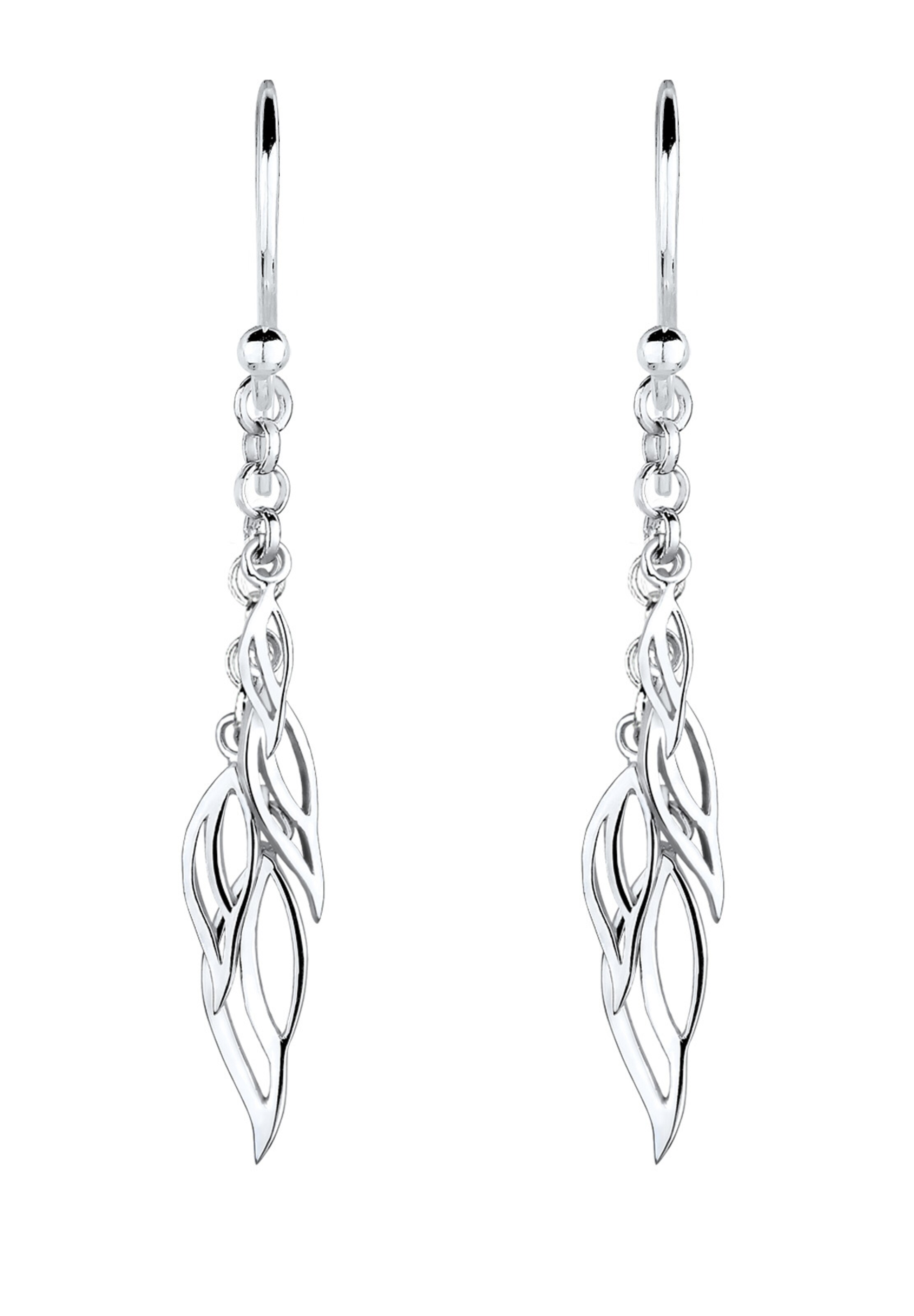 ELLI Earrings 'Blatt' in Silver