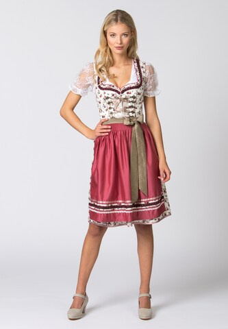 STOCKERPOINT Dirndl 'Isadora' in Roze: voorkant