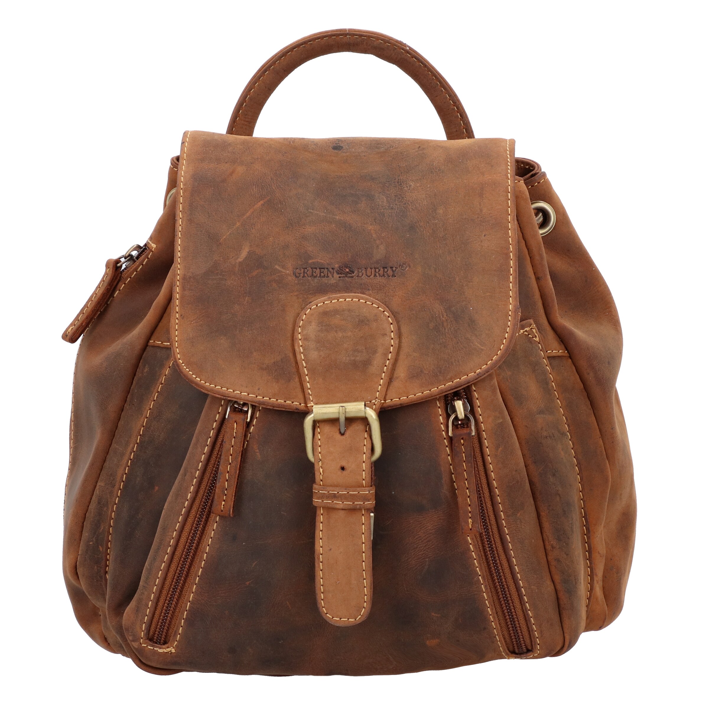GREENBURRY Backpack 'Vintage 1605' in Brown: front