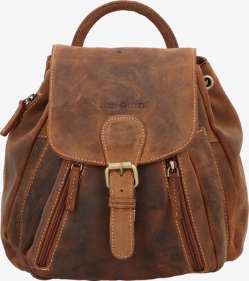 GREENBURRY Backpack 'Vintage 1605' in Brown: front