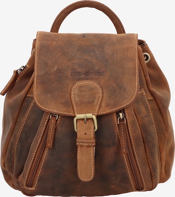 GREENBURRY Rucksack 'Vintage 1605' in Braun: predná strana