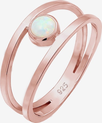 ELLI Ring 'Opal' in Gold: front