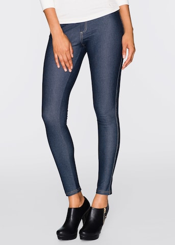 bonprix Skinny Leggings in Blau: Vorderseite