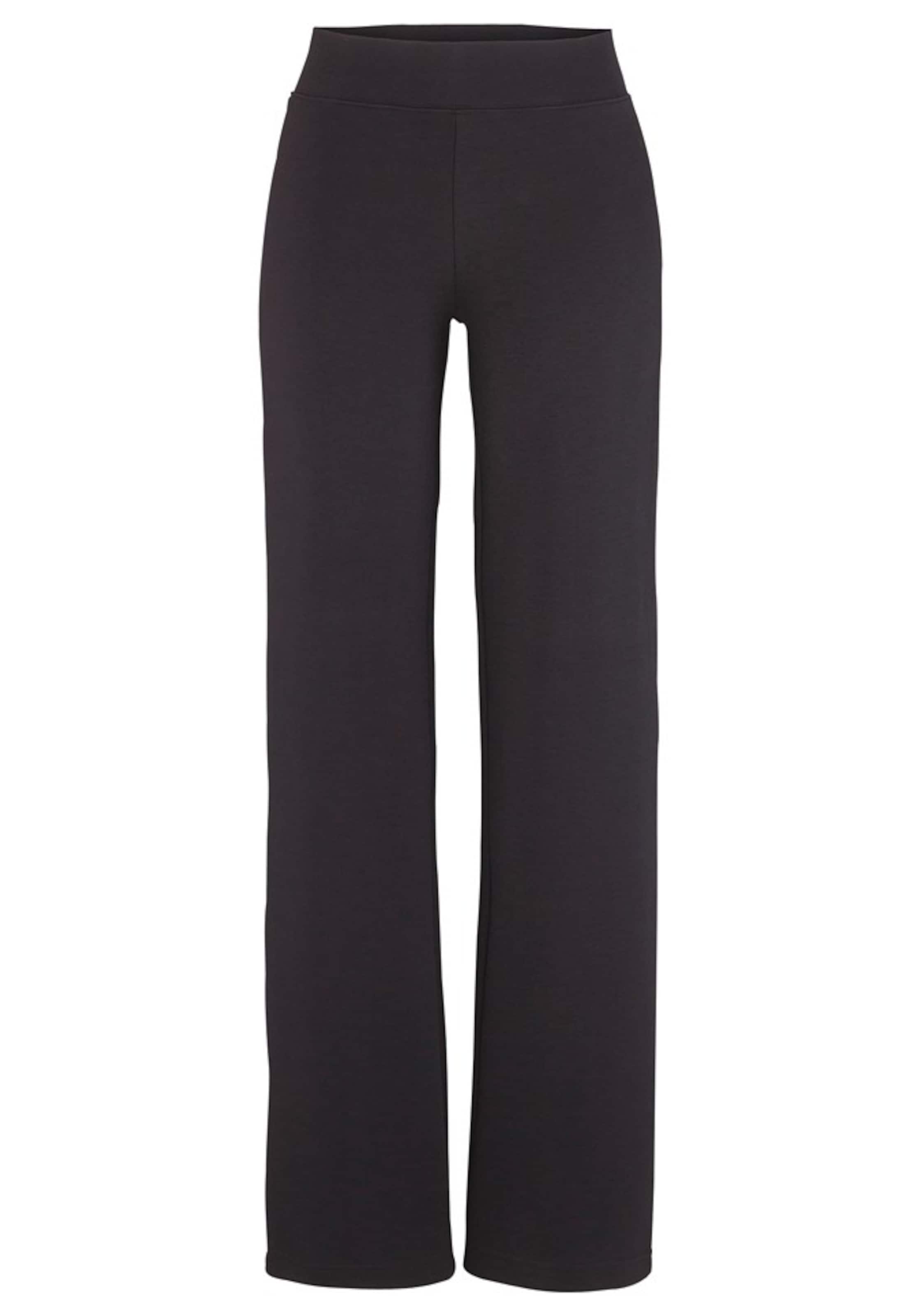 VIVANCE Wide leg Παντελόνι σε μαύρο: μπροστά