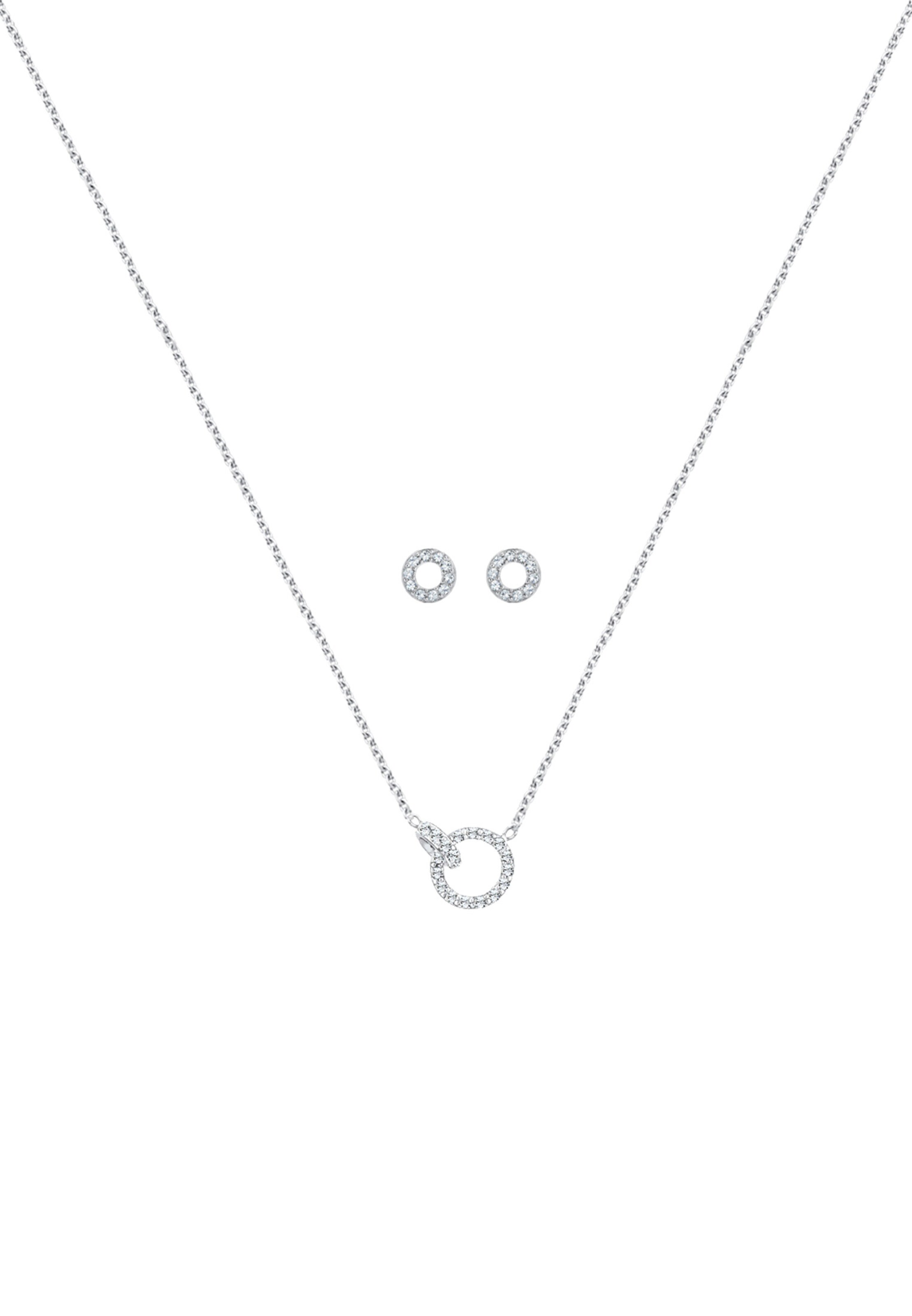 ELLI Jewelry set 'Kreis, Kristall' in Silver, Item view