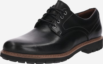 Chaussure à lacets 'Batcombe Hall' CLARKS en noir : devant