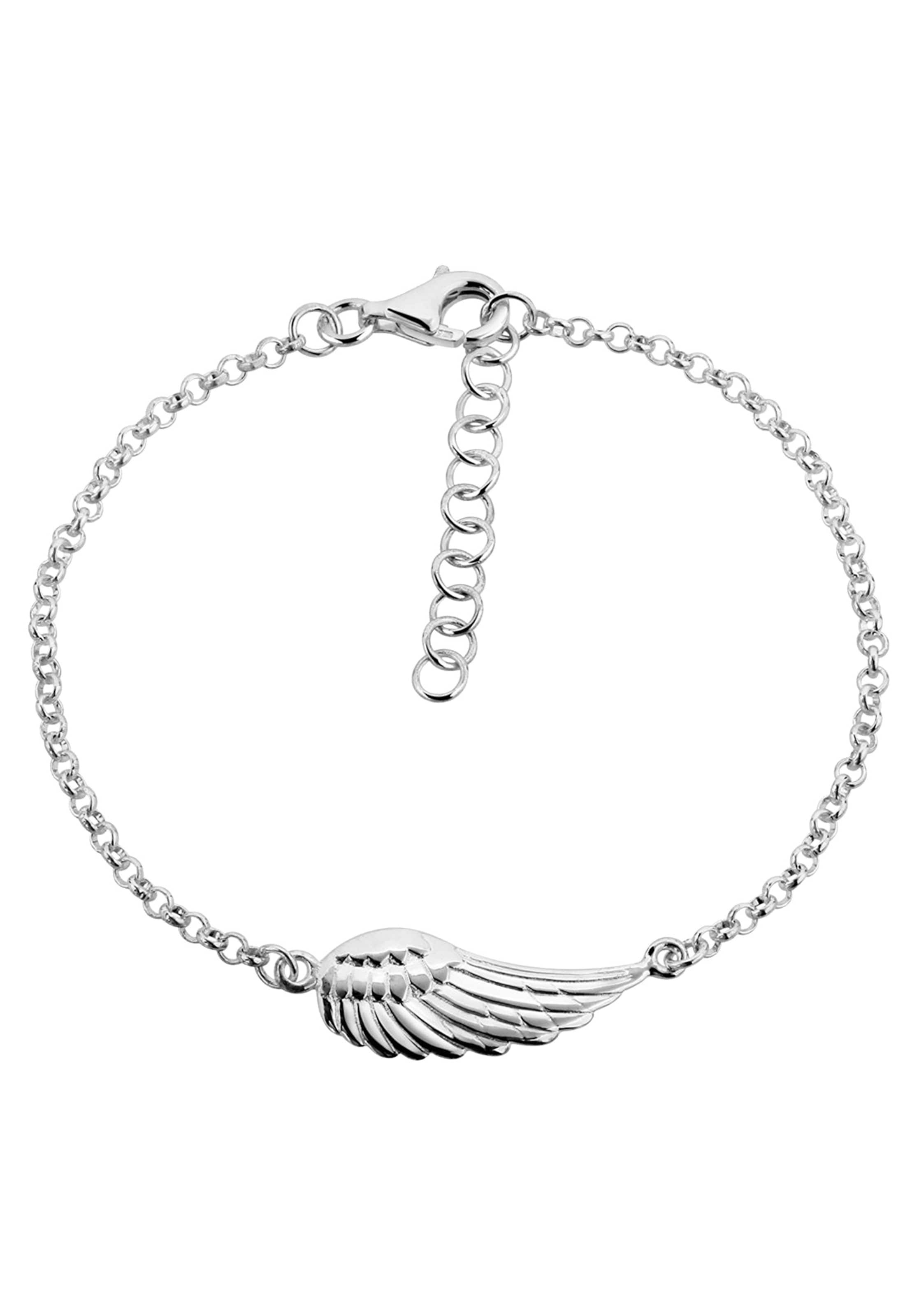 Bracelet 'Flügel' Nenalina en argent : devant