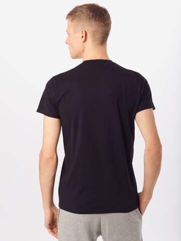 EDWIN Regularny krój Koszulka w kolorze czarny
