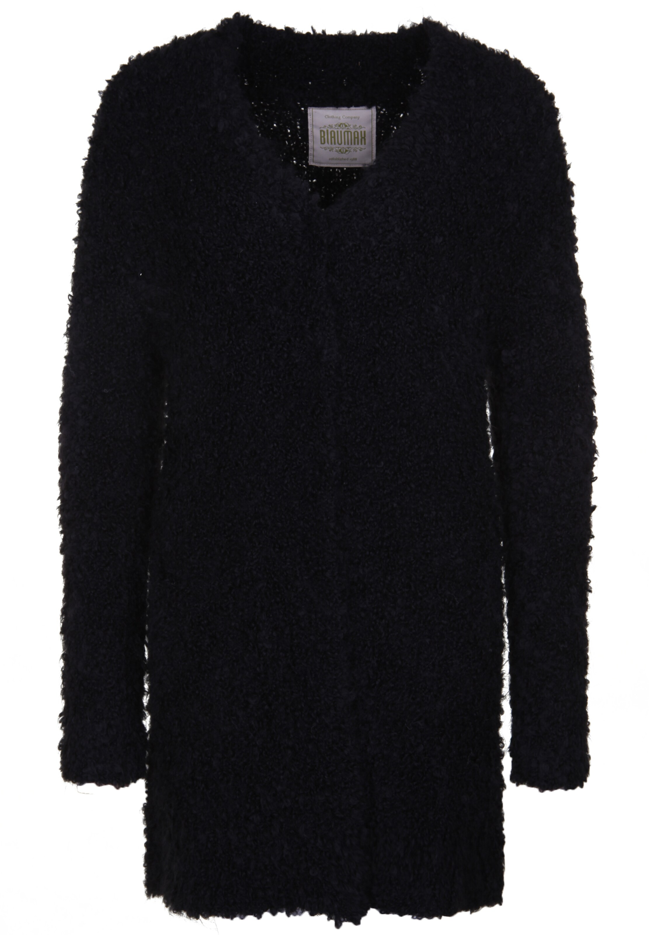 BLAUMAX - Cardigan 'JAMILA BOUCLÉ' in schwarz