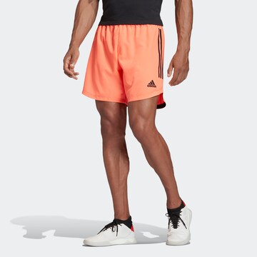 ADIDAS SPORTSWEAR Regular Workout Pants 'Condivo 20' in Orange: front