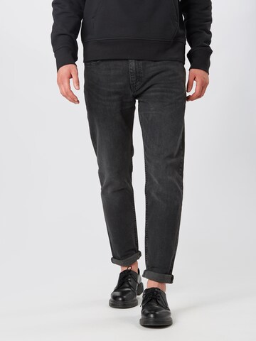 LEVI'S ® Tapered Jeans '502™ Taper Hi Ball' in Schwarz: Vorderseite