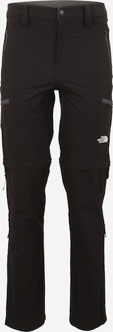 THE NORTH FACE Outdoorové kalhoty 'Exploration' – černá: přední strana
