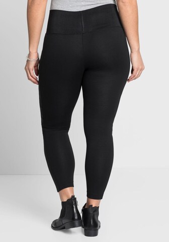 SHEEGO Skinny Leggings in Schwarz