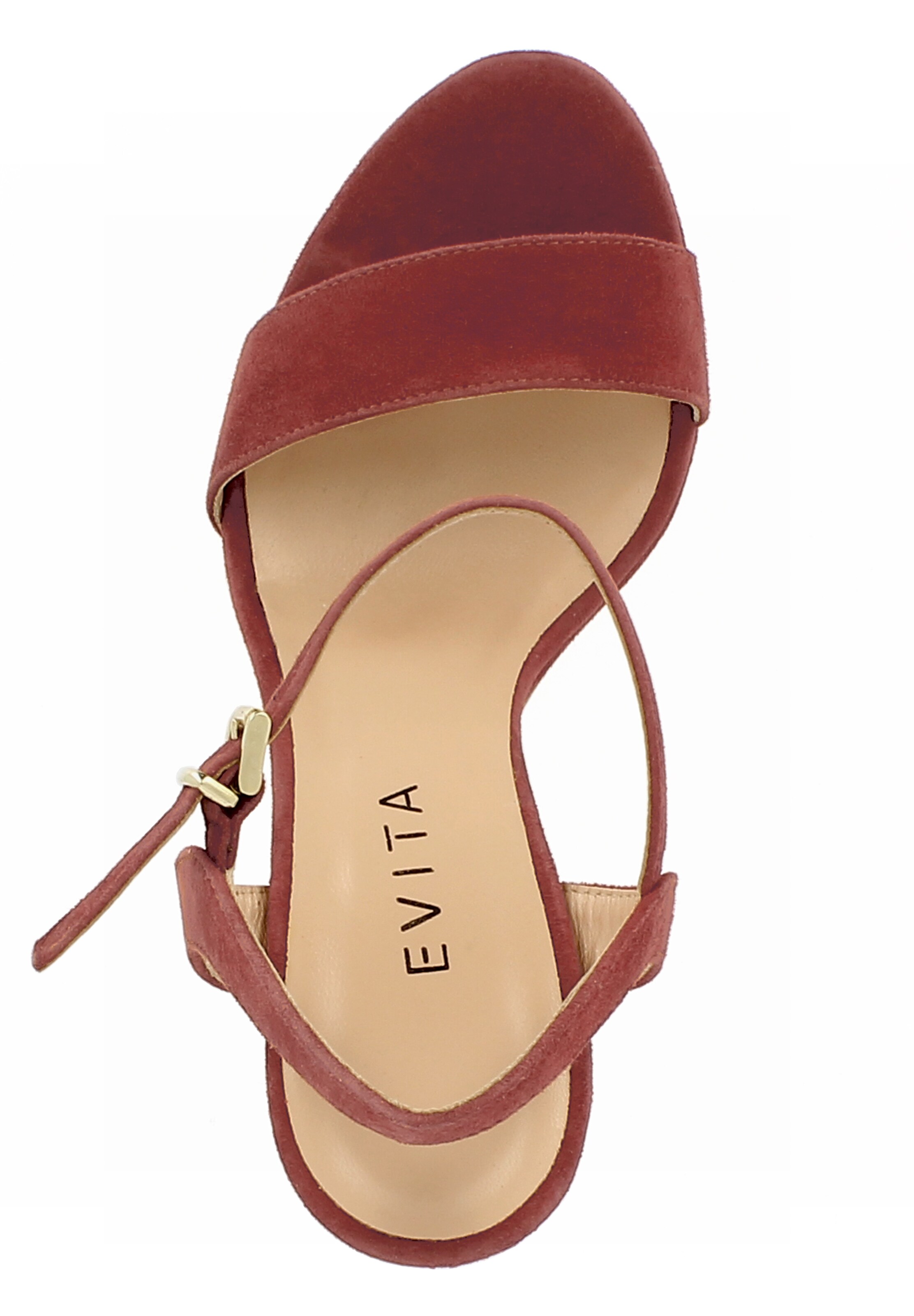 EVITA Strap Sandals 'Stefania' in Brown