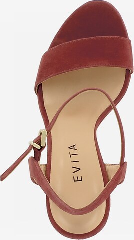 EVITA Strap Sandals 'Stefania' in Brown
