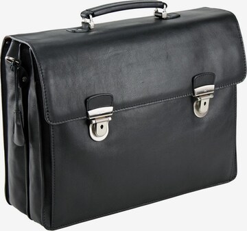 Picard Document Bag in Black: front