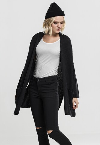 Urban Classics - Casaco de malha oversized em preto